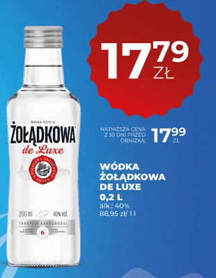 Wódka Żołądkowa de Luxe promocja w Duży Ben