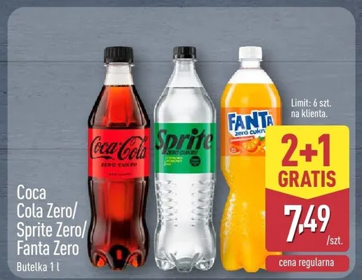 Coca Cola Zero/Sprite Zero/Fanta Zero promocja w Aldi