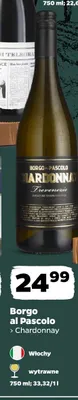 Wino białe Borgo al Pascolo Chardonnay promocja w Netto