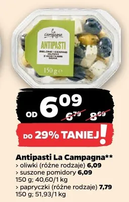 Antipasti oliwki promocja w Netto