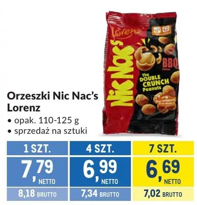 Orzeszki Nic Nac's Lorenz promocja w Makro
