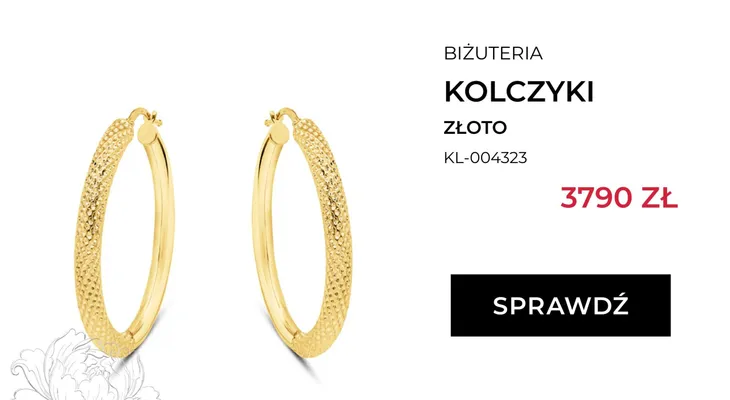 Kolczyki Briju złoto