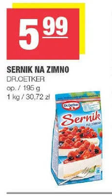 Sernik na zimno Dr.Oetker promocja w SPAR