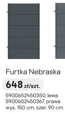 Furtka Nebraska lewa promocja w Castorama