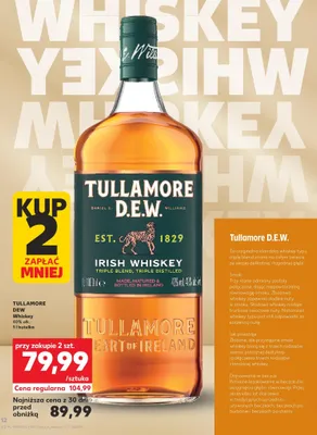 Whisky 40% alk. promocja w Kaufland
