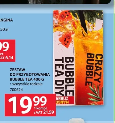 Zestaw do przygotowania Bubble Tea Crazy promocja w Selgros
