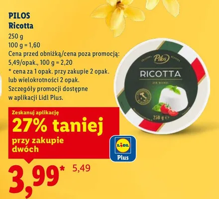 Ricotta promocja w Lidl