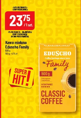 Kawa mielona Eduscho Family promocja w POLOmarket