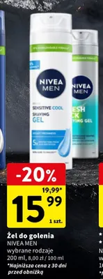 Żel do golenia Nivea Men promocja w Intermarche