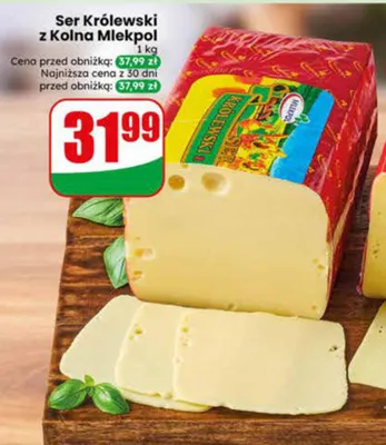 Ser Królewski z Kolna Mlekpol promocja w Dino