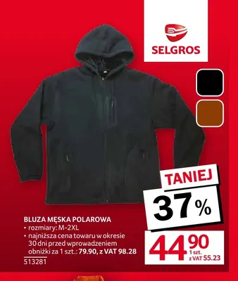 Bluza męska polarowa promocja w Selgros