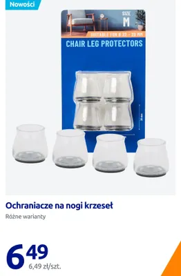 Ochraniacze na nogi krzeseł promocja w Action