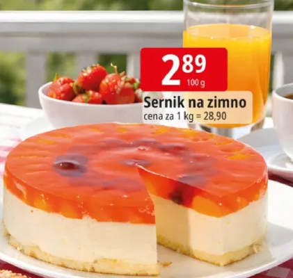 Sernik na zimno promocja w Leclerc