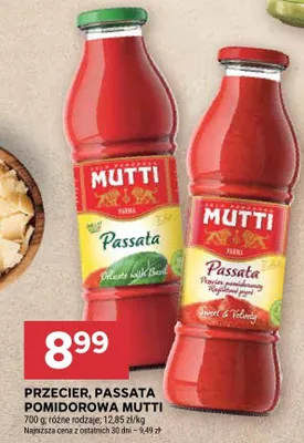 Przecier Passata pomidorowa Mutti promocja w Stokrotka
