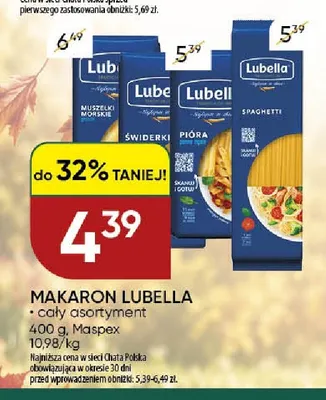 Makaron Lubella promocja w Chata Polska