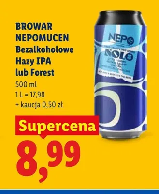 Piwo bezalkoholowe Browar Nepomucen Hazy IPA promocja w Lidl