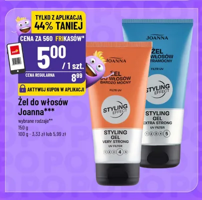 Żel do włosów Joanna promocja w POLOmarket