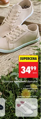 Tenisówki damskie ażurowe promocja w Biedronka