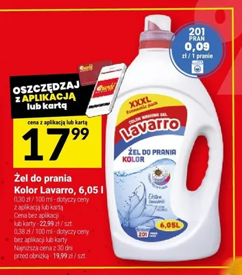 Żel do prania Kolor Lavarro promocja w Twój Market