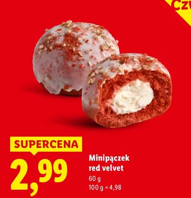 Minipączek red velvet promocja w Lidl