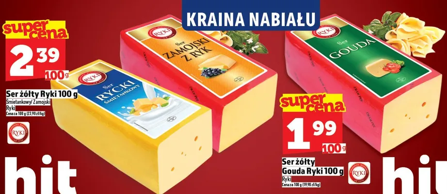 Ser żółty Gouda 100g promocja w TOPAZ