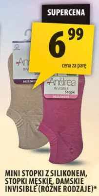 Mini stopki z silikonem, stopki męskie, damskie Invisible różne rodzaje* promocja w Arhelan