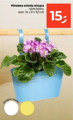 Metalowa osłonka wisząca różne kolory promocja w Dealz