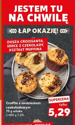 Cruffin z nadzieniem czekoladowym promocja w Kaufland