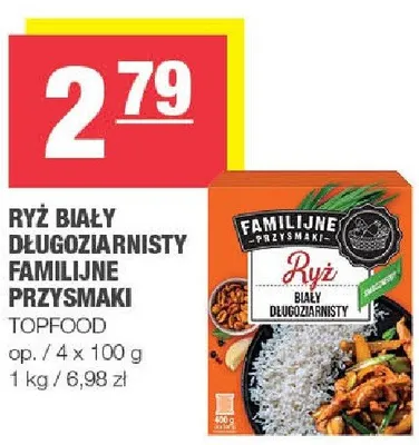 Ryż biały długoziarnisty familijne przysmaki promocja w SPAR