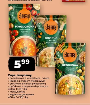 Zupa krupnik z mięsem wieprzowym JemyJemy promocja w Netto