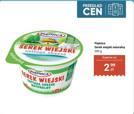 Serek wiejski naturalny promocja w Biedronka