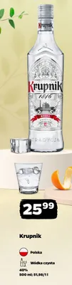 Wódka Krupnik czysta promocja w Netto