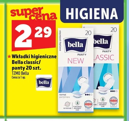 Wkładki higieniczne Bella Panty Classic promocja w TOPAZ