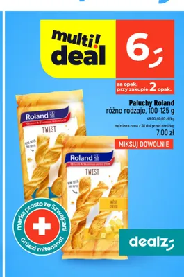 Paluchy Roland Twist Käse Cheese promocja w Dealz