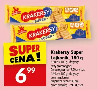 Krakersy Super Lajkonik promocja w Twój Market