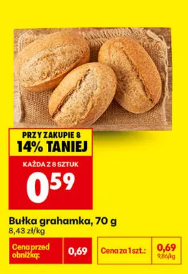 Bułka grahamka promocja w Biedronka