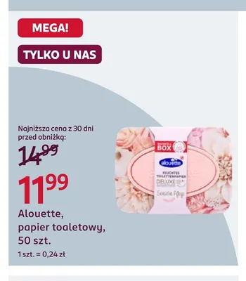 Papier toaletowy Alouette promocja w Rossmann