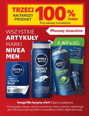 Artykuły marki Nivea Men promocja w Kaufland