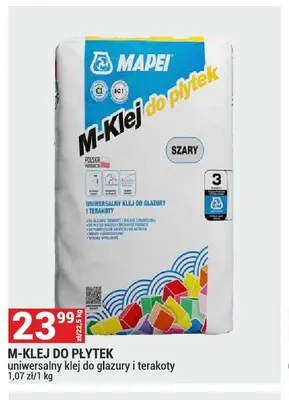 Klej do płytek Mapei M-Klej promocja w Merkury Market