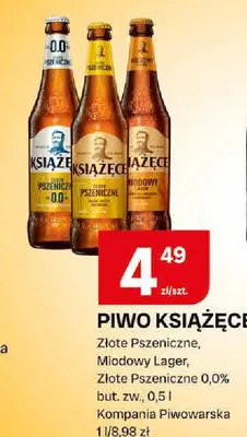Piwo Książęce Miodowy Lager promocja w Chorten