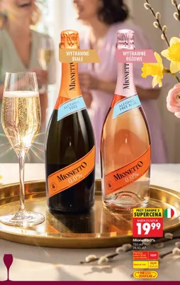 Napój bezalkoholowy musujący wytrawne różowe 0% promocja w Biedronka