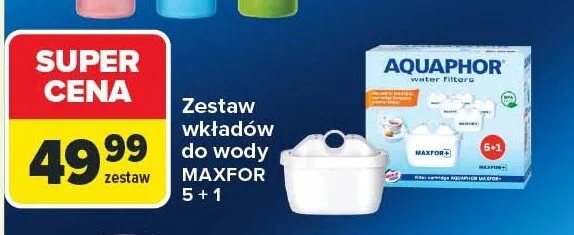 Zestaw wkładów do wody MAXFOR promocja w Carrefour