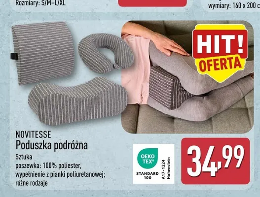 Poduszka podróżna Novitesse promocja w Aldi
