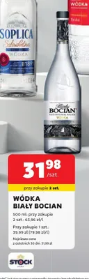 Wódka Biały Bocian promocja w Stokrotka