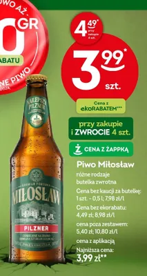 Piwo Miłosław promocja w Żabka