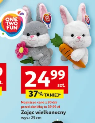 Zając wielkanocny 25cm promocja w Auchan