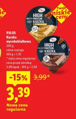 Kaszka wysokobiałkowa Pilos promocja w Lidl