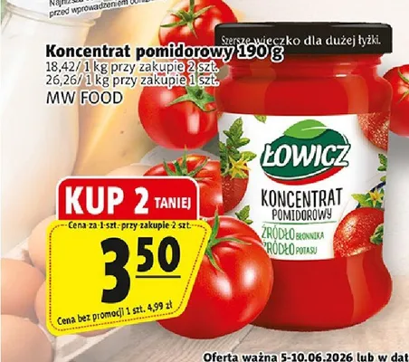 Koncentrat pomidorowy Łowicz promocja w Prim Market