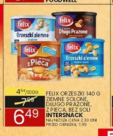 Orzeszki ziemne solone Felix promocja w Wafelek