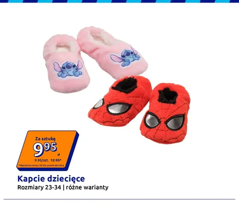 Kapcie dziecięce Stitch promocja w Action
